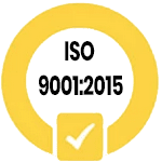 Here is our ISO 9001:2015 certification