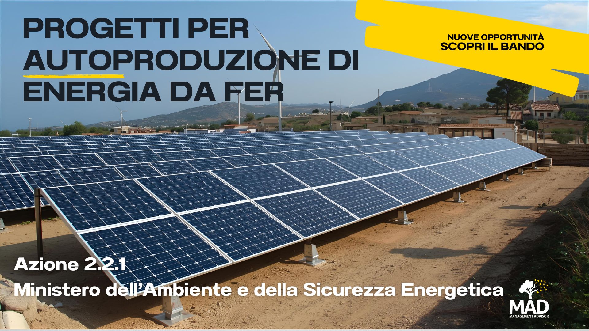 progetti per autoproduzione energia fer mase
