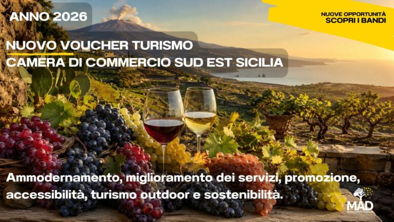 Bando Turismo 2026 Sicilia: voucher fino a 10.000 euro