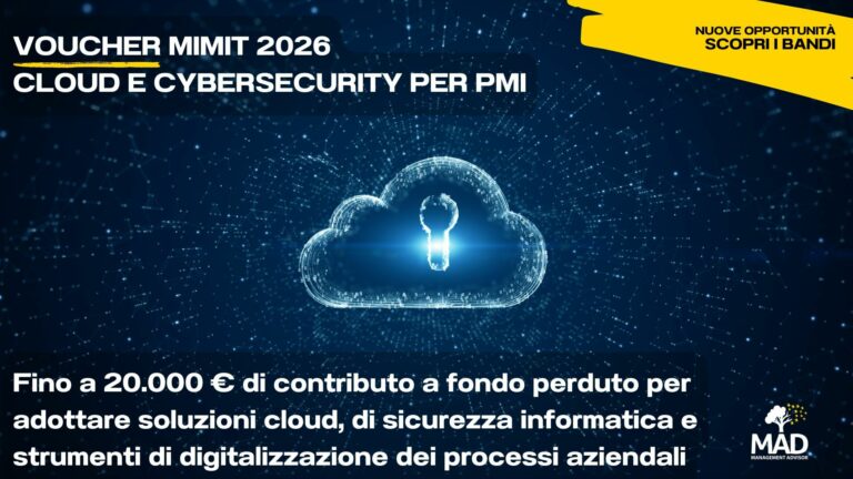 Voucher Cloud e Cybersecurity: al via le domande, MAD tra i fornitori accreditati MIMIT